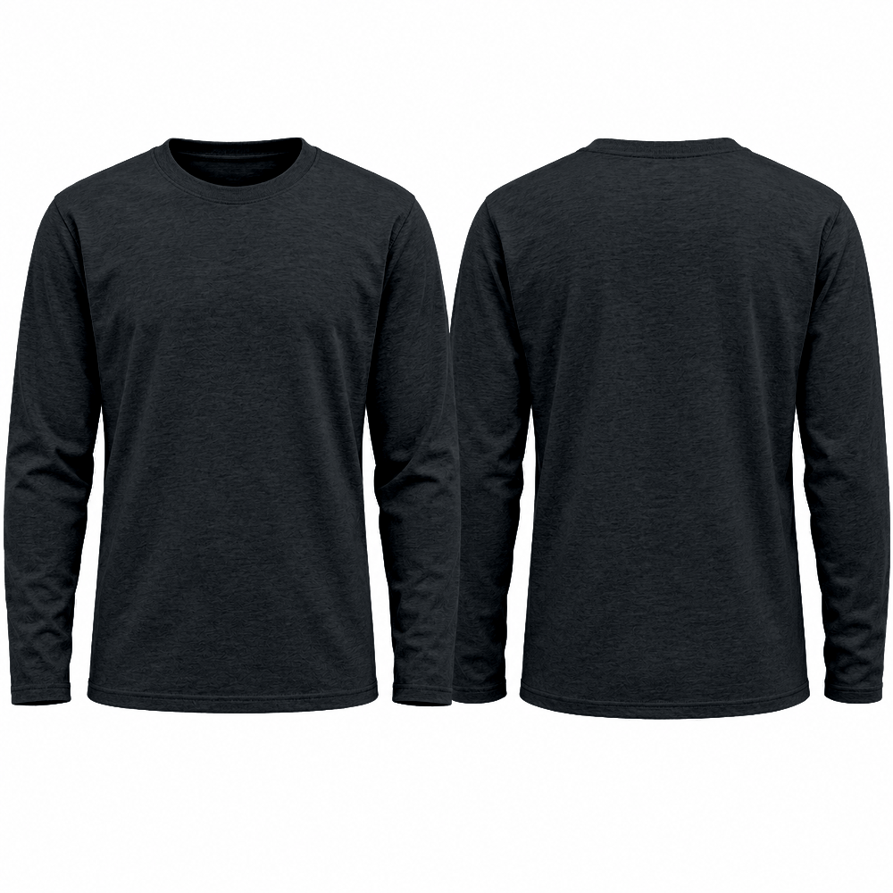 Personalised AWDis AT012 Long Sleeve T-Shirt – Custom Printed 180gsm Cotton Tee