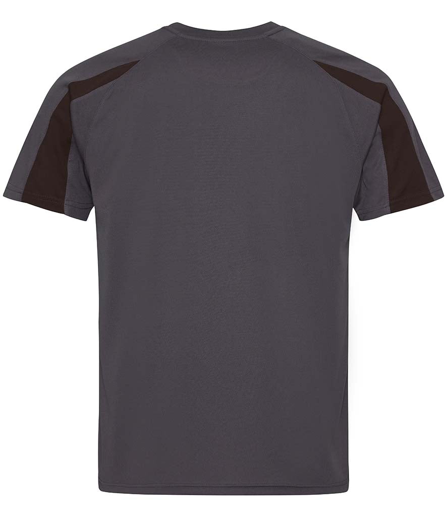 Custom Polyester Bulk Order JC003  AWDis Cool Contrast Wicking T-Shirts