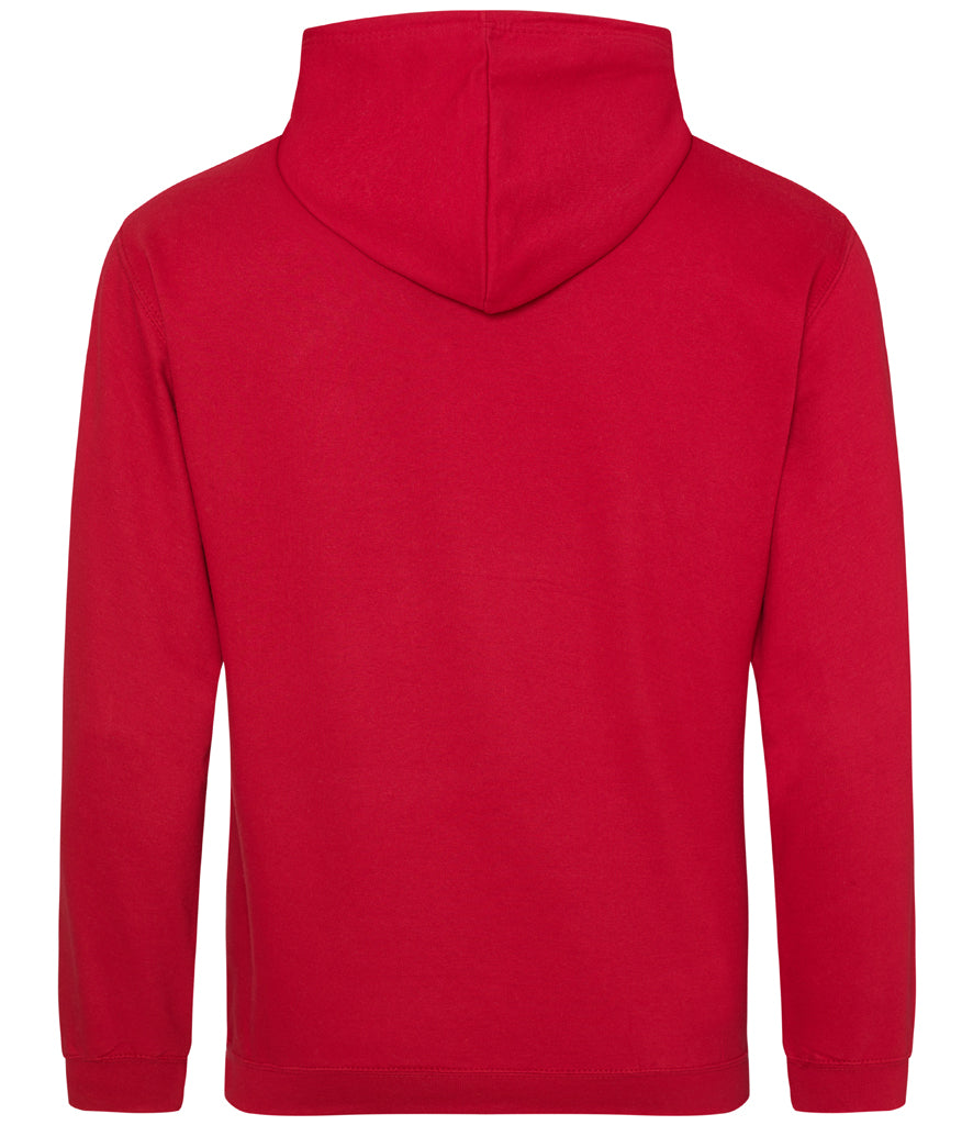 Fully Personalised Red UNISEX Pullover AWDis Hoodie - Create Your Design