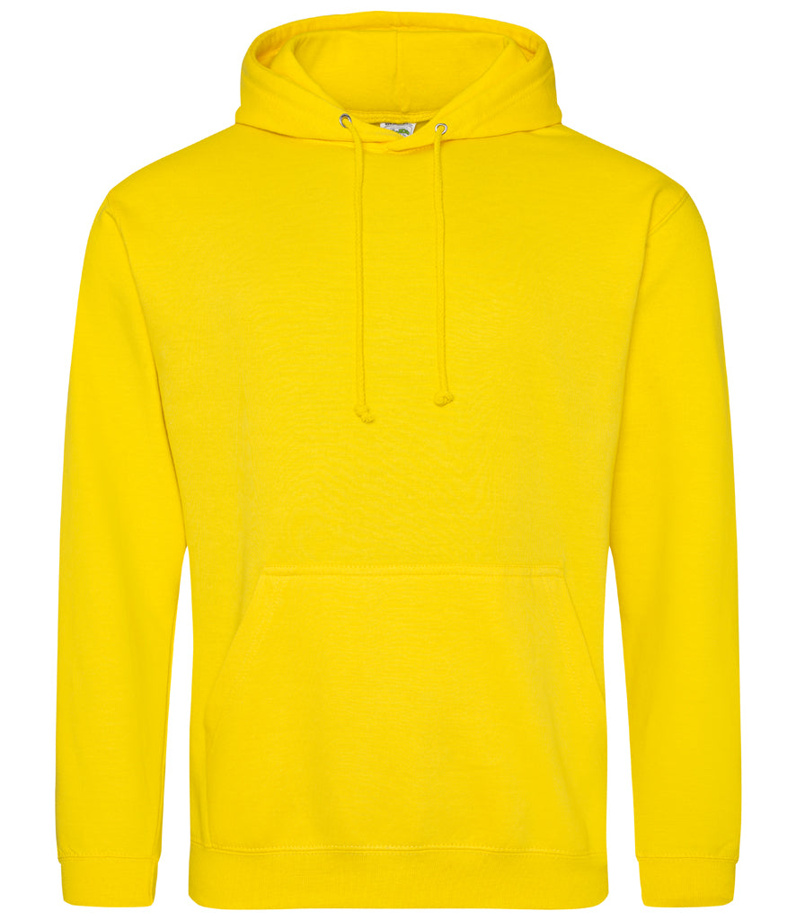 Fully Personalised Yellow UNISEX Pullover AWDis Hoodie - Create Your Design