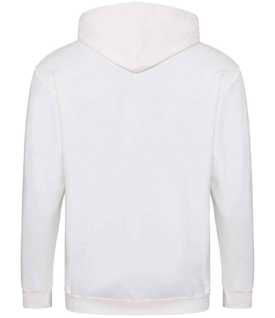 Fully Personalised White UNISEX Zip AWDis Hoodie - Create Your Design