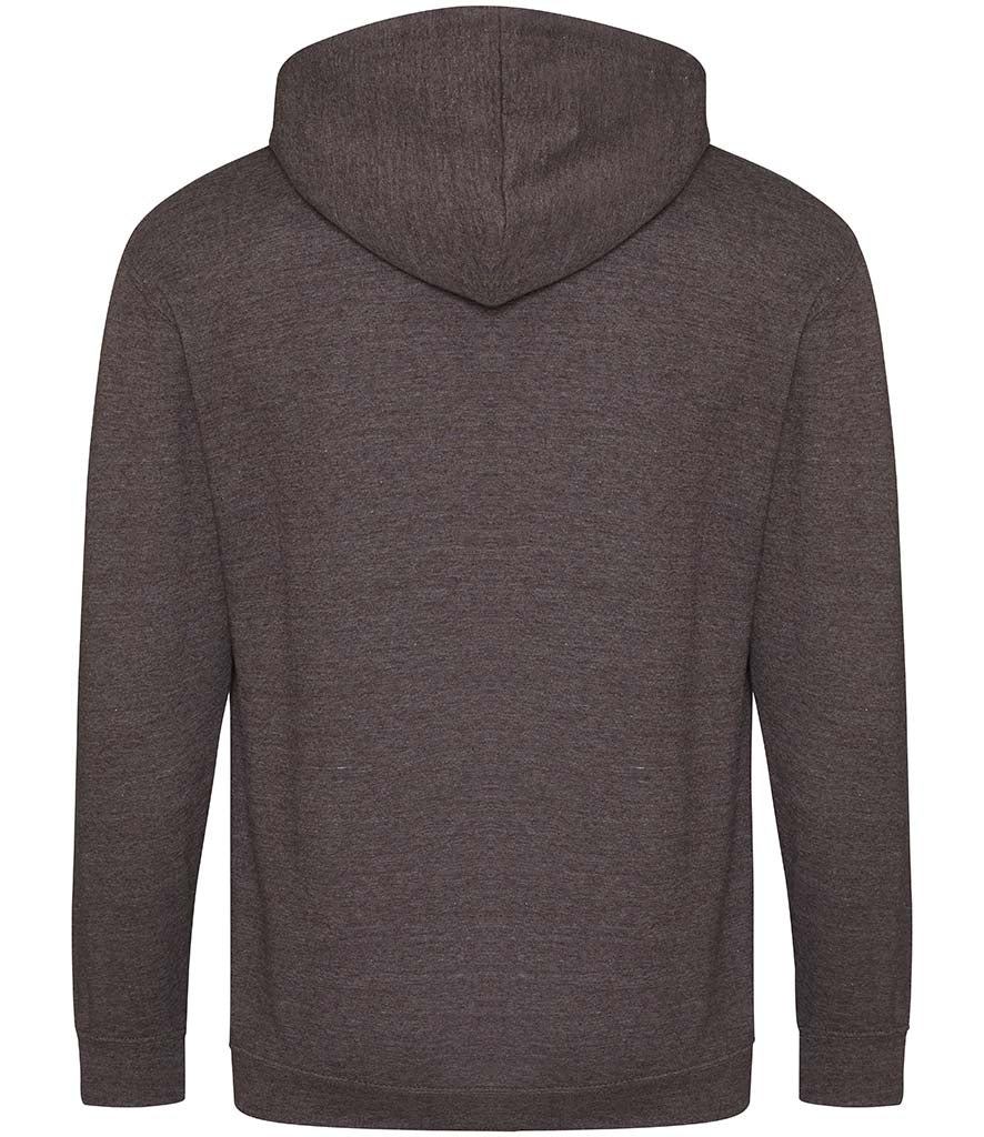 Fully Personalised Charcoal Grey UNISEX Zip AWDis Hoodie - Create Your Design