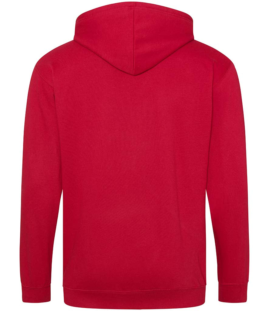 Fully Personalised Red UNISEX Zip AWDis Hoodie - Create Your Design