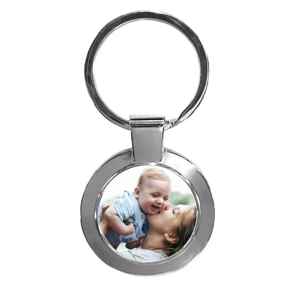 Personalised Picture Photo Keyring - Circle