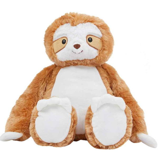 Personalised Sloth Fluffy Animal Teddy Cuddle Toy - 1