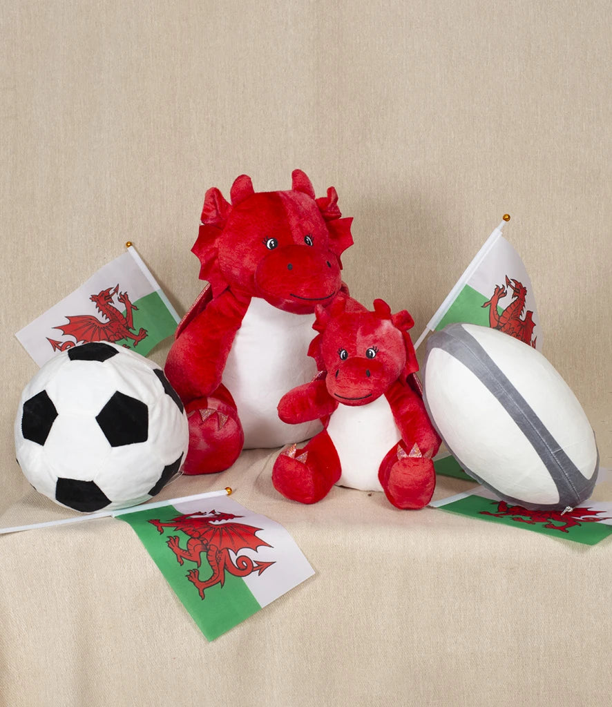 Personalised XLarge Welsh Dragon Animal Teddy Cuddle Toy