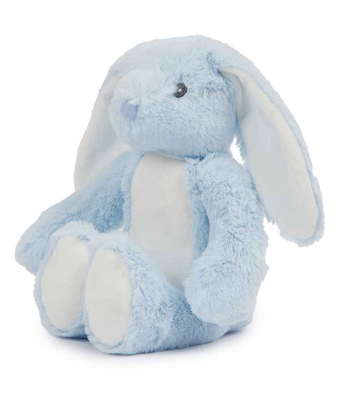 Personalised Blue Bunny Rabbit Animal Teddy Floppy Ears Cuddle Toy - 0