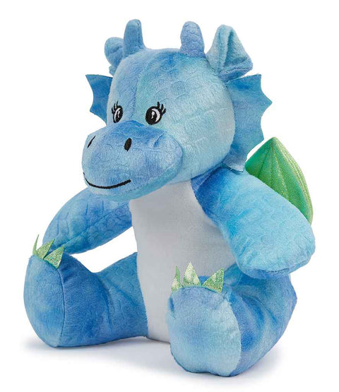 Personalised Blue Dragon Animal Teddy Cuddle Toy - 0