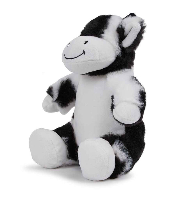 Personalised Black and White Cow Animal Teddy Cuddle Toy - 2
