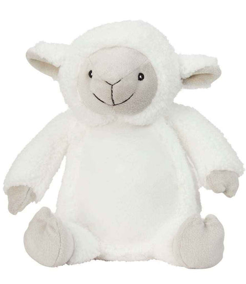 Personalised White Fluffy Sheep Lamb Animal Teddy Cuddle Toy