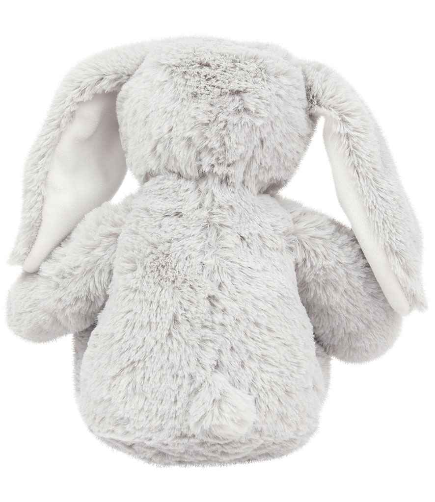 Personalised Grey Bunny Rabbit Animal Teddy Floppy Ears Cuddle Toy