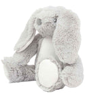 Personalised Grey Bunny Rabbit Animal Teddy Floppy Ears Cuddle Toy - 2