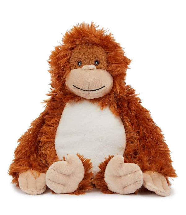 Personalised Orange Orangutan Fluffy Animal Teddy Cuddle Toy - 1