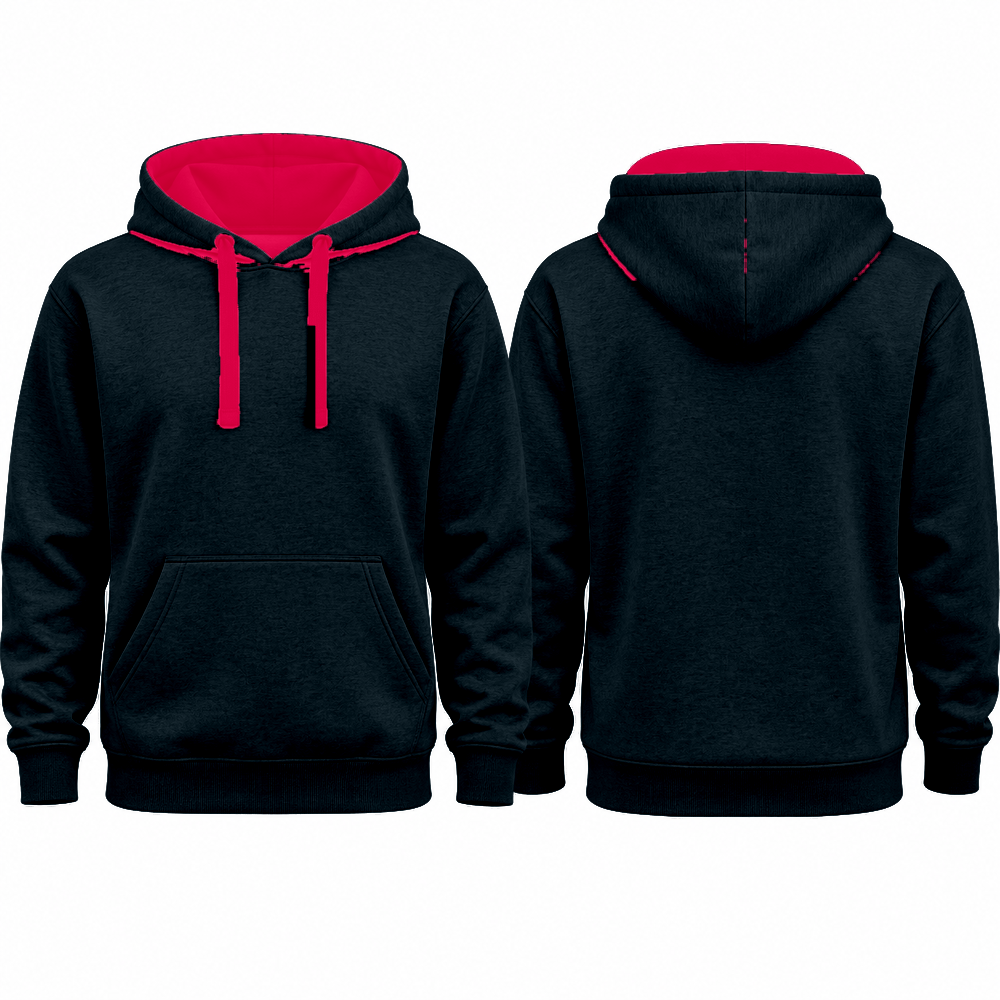 Personalised AWDis JH003 Varsity Hoodie – Custom Printed Two-Tone Hoodie