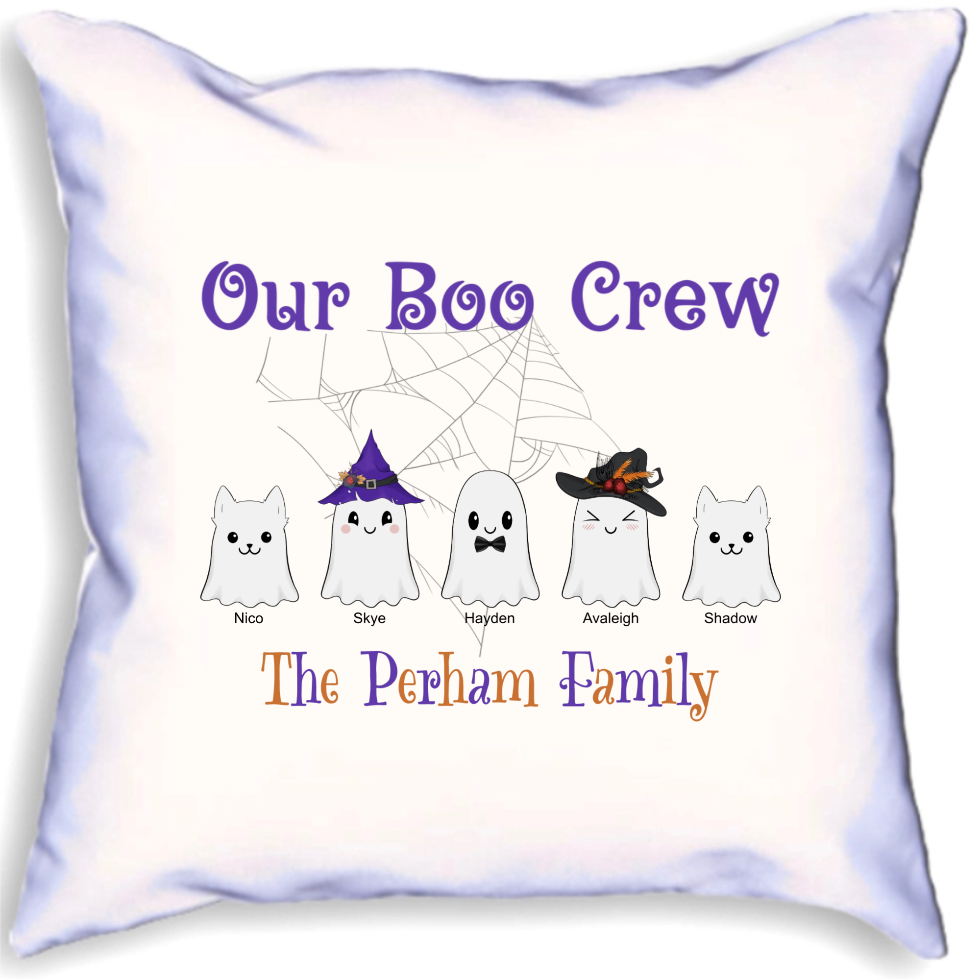 Our Boo Crew Personalised Halloween Cushion