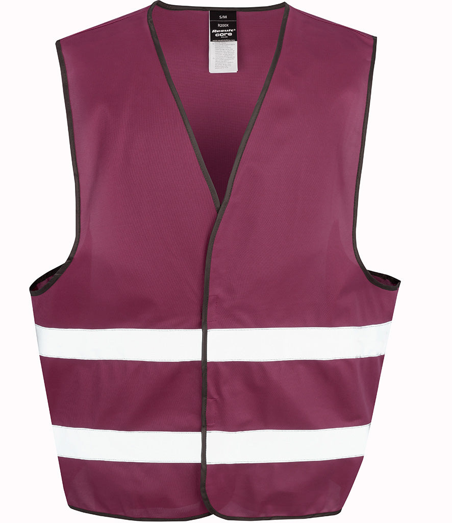 Fully Personalised Hi Vis High Visibility Vest With Your Logo UNISEX  - Result Core RS200E - All Colours