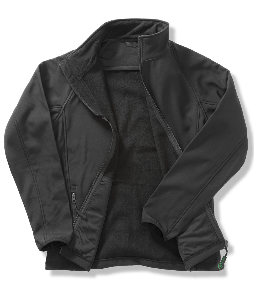 Fully Personalised Black Unisex Result Core Printable Soft Shell Jacket