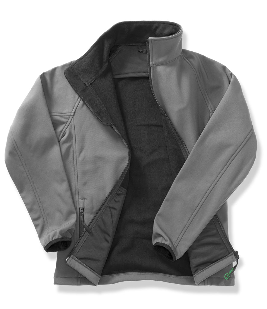 Fully Personalised Charcoal Grey & Black Unisex Result Core Printable Soft Shell Jacket