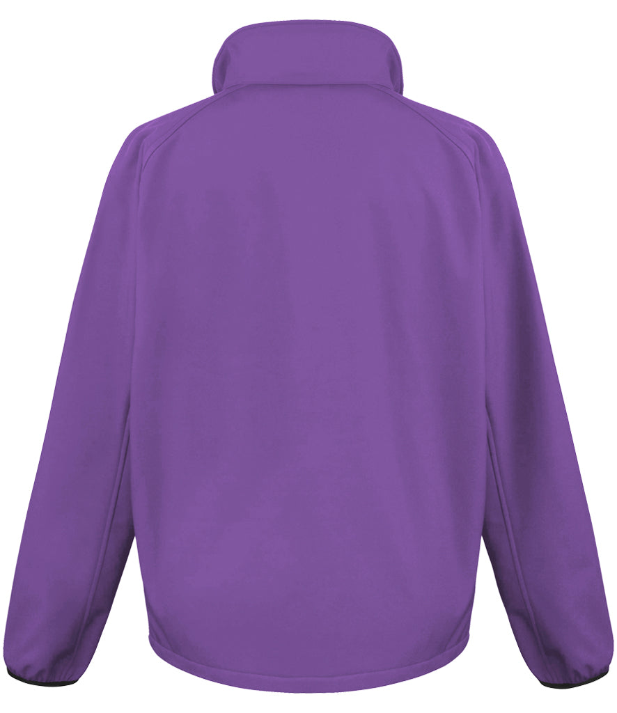 Fully Personalised Purple Unisex Result Core Printable Soft Shell Jacket