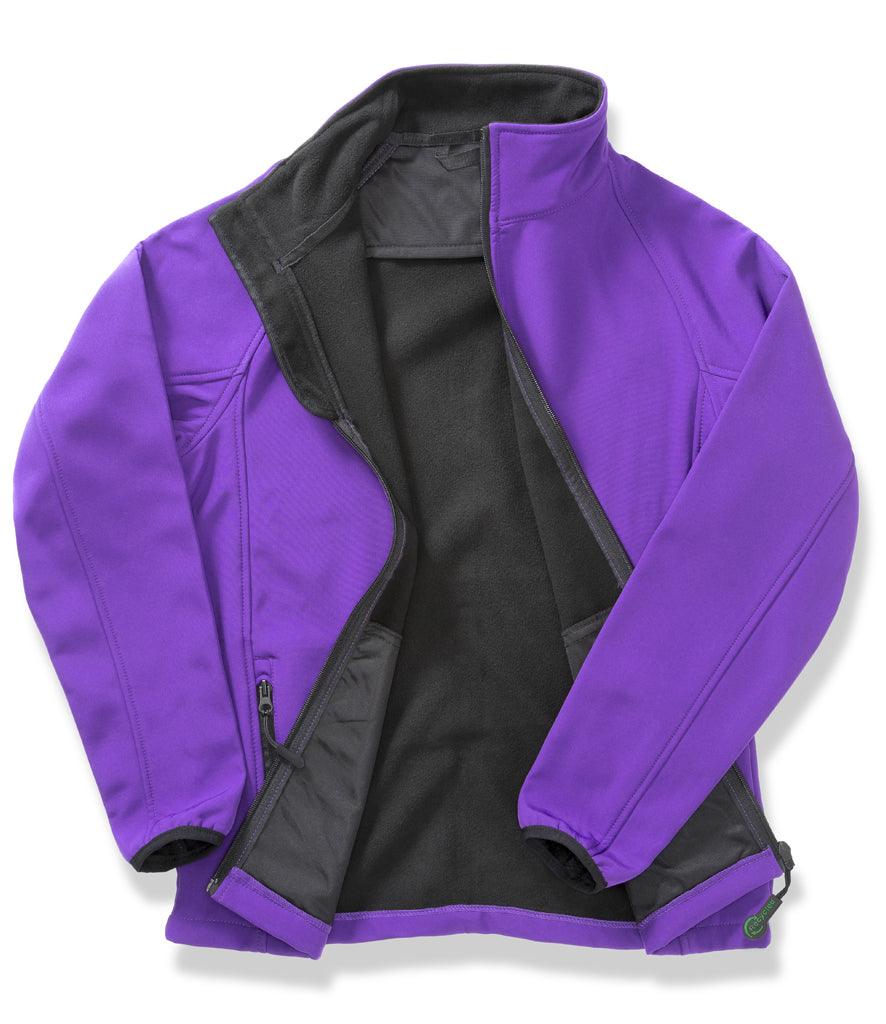 Fully Personalised Purple Unisex Result Core Printable Soft Shell Jacket