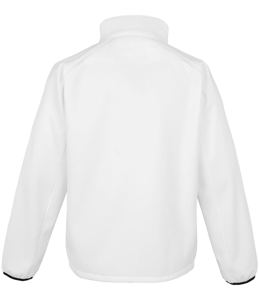 Fully Personalised White Unisex Result Core Printable Soft Shell Jacket