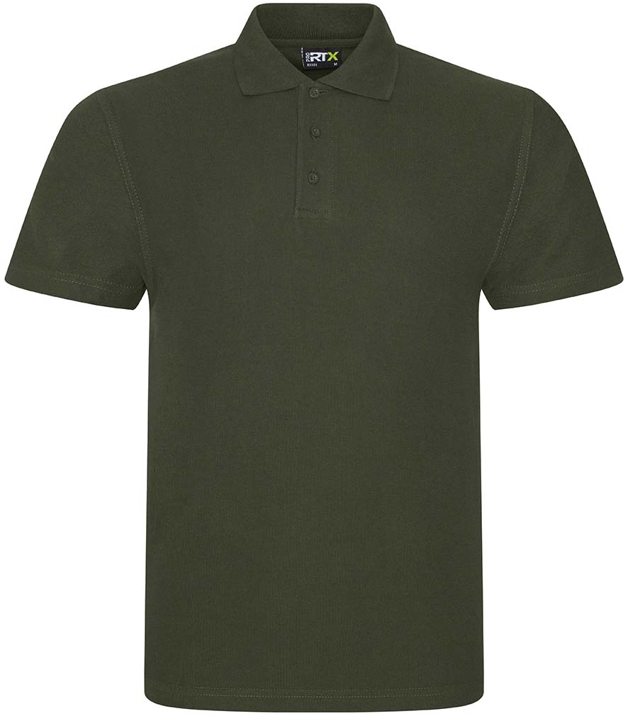 Fully Personalised Khaki Green Pro RTX Polo Shirt UNISEX - Create Your Design
