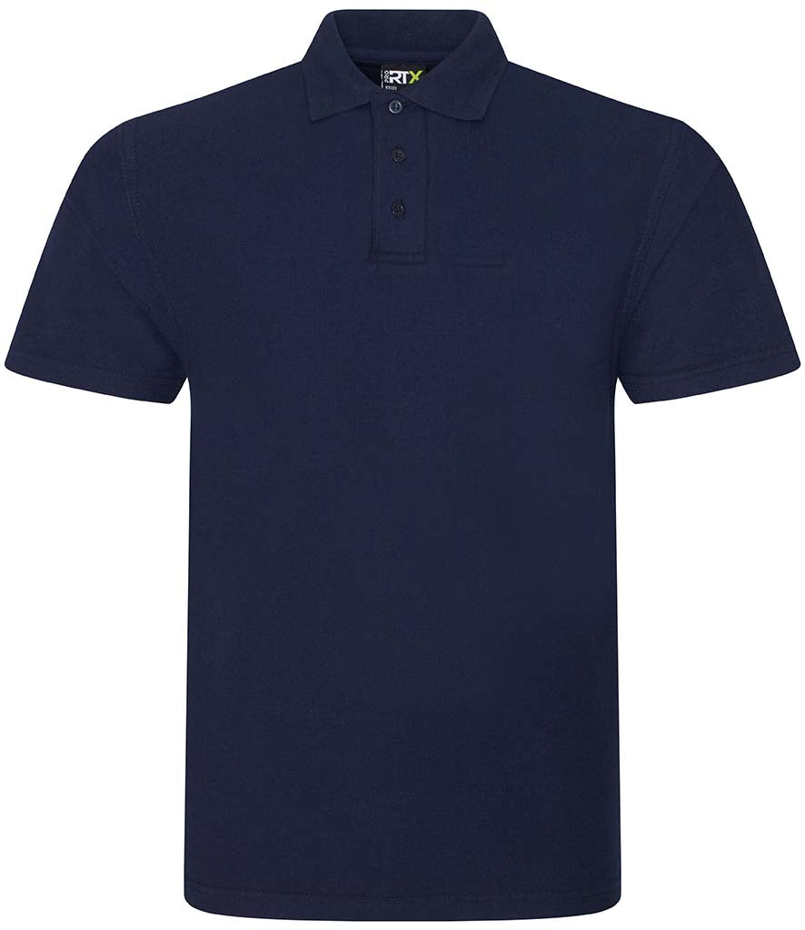 Navy blue polo shirt front clearance back