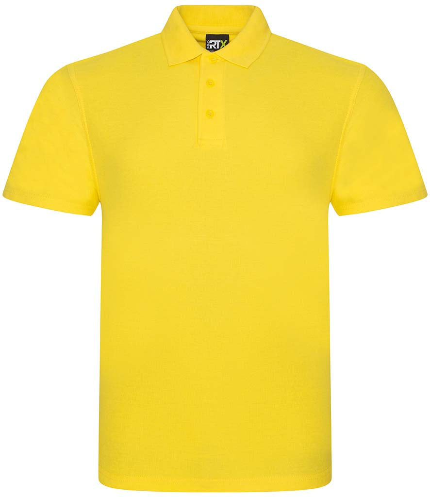 Fully Personalised Yellow Pro RTX Polo Shirt UNISEX - Create Your Design