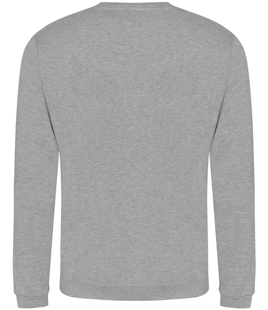 Fully Personalised Light Grey UNISEX AWDis Sweatshirt Jumper