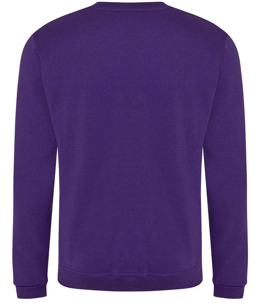 Fully Personalised Purple UNISEX AWDis Sweatshirt Jumper