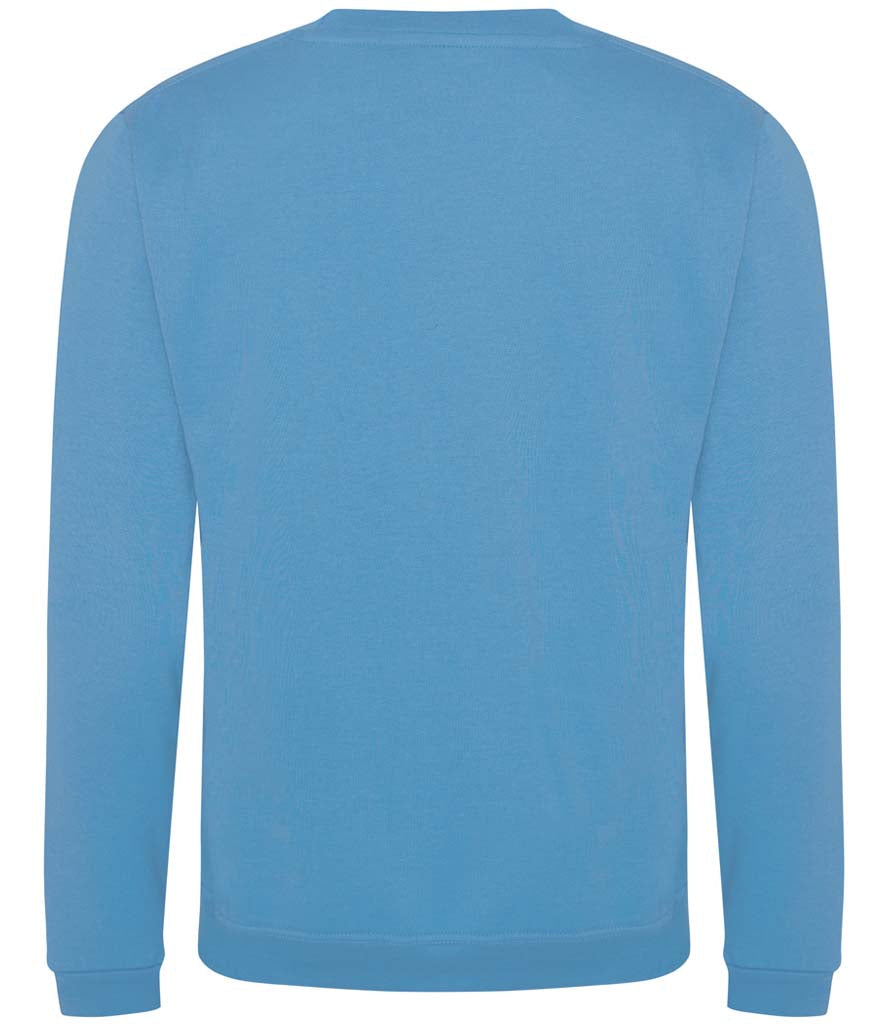 Fully Personalised Light Blue UNISEX AWDis Sweatshirt Jumper