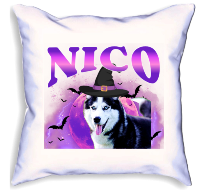 Personalised Photo Pet Halloween Cushion