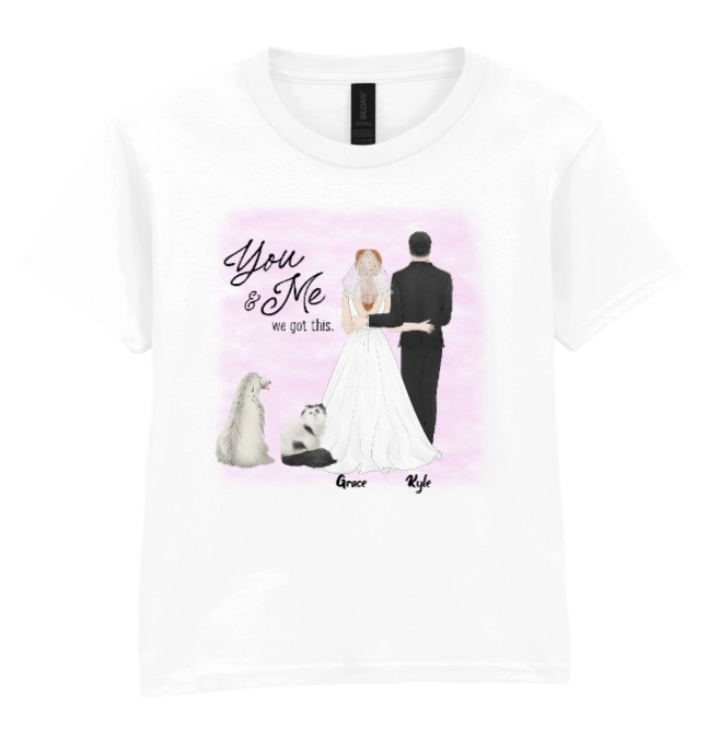 You & Me We Got This Personalised Character T-shirt