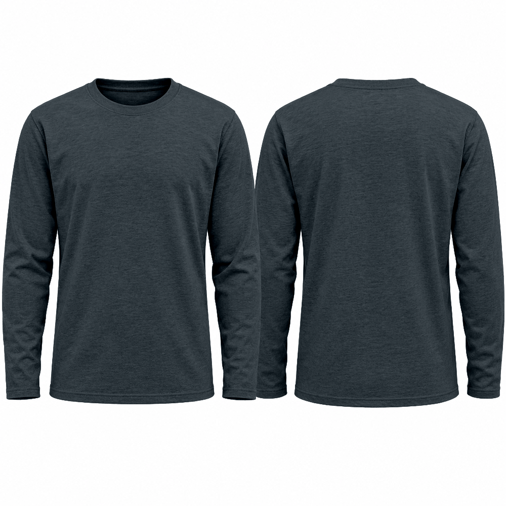 Personalised AWDis AT012 Long Sleeve T-Shirt – Custom Printed 180gsm Cotton Tee