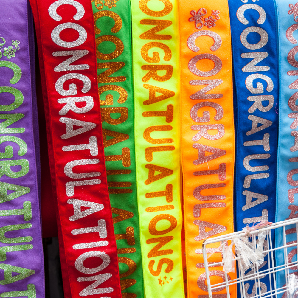 Custom Sashes for Every Occasion - White