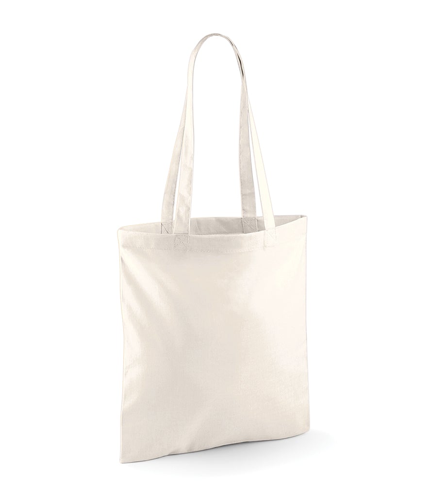 Fully Personalised Westford Mill Yellow Long Handled Tote Bag
