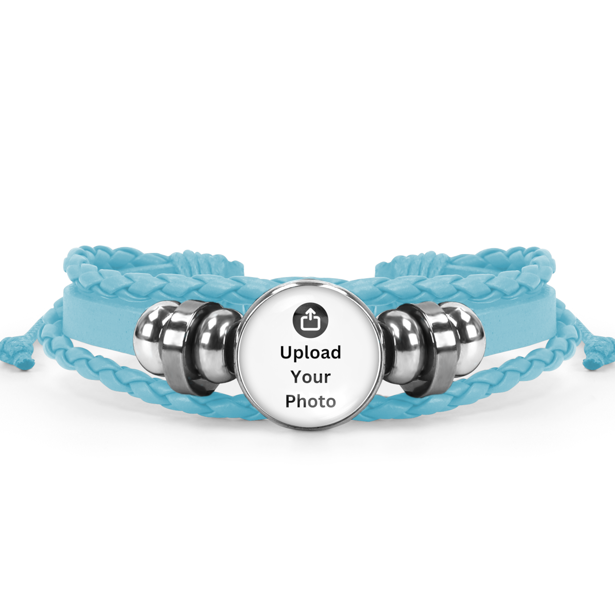 Personalised Blue Friendship Bracelet Photo Picture