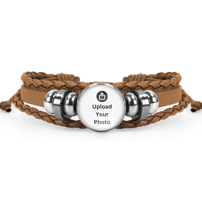 Personalised Brown Friendship Bracelet Photo Picture