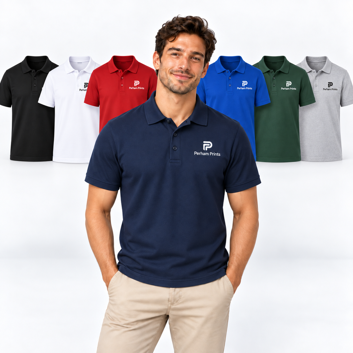 Fully Personalised Black Pro RTX Polo Shirt UNISEX - Create Your Design