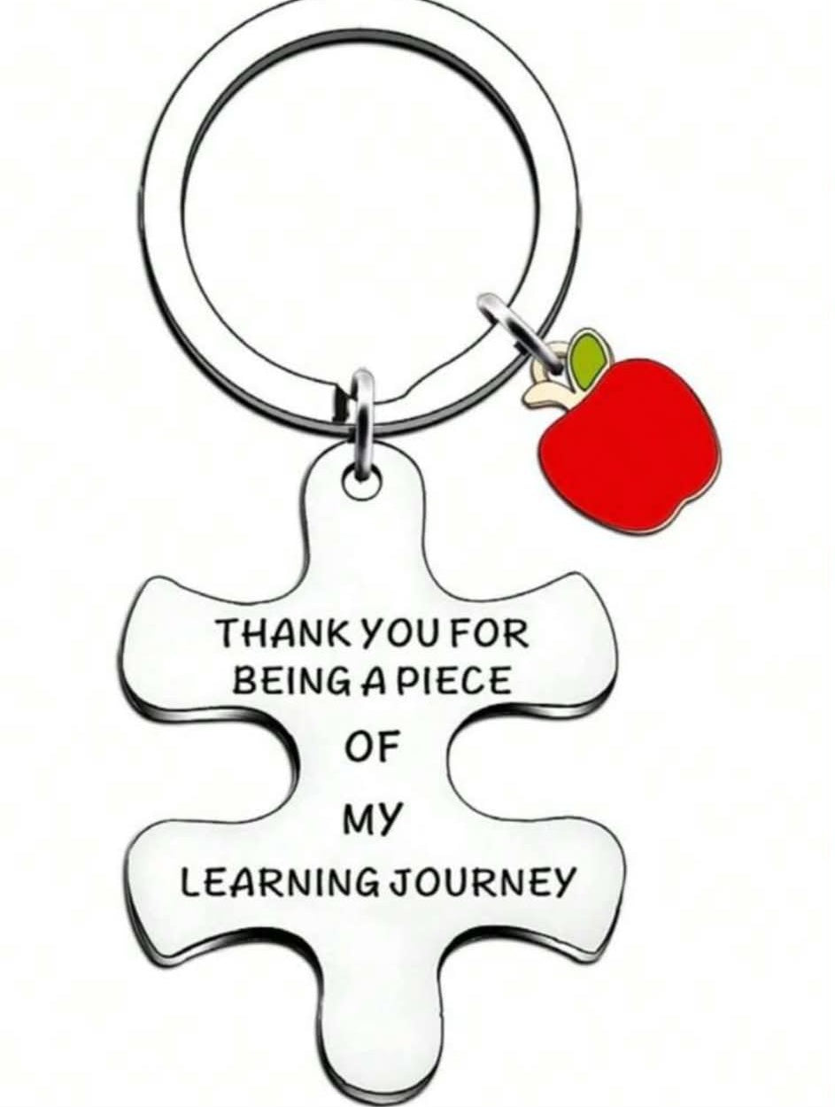 Teacher Appreciation Puzzle Keyring – Learning Journey Thank You Gift