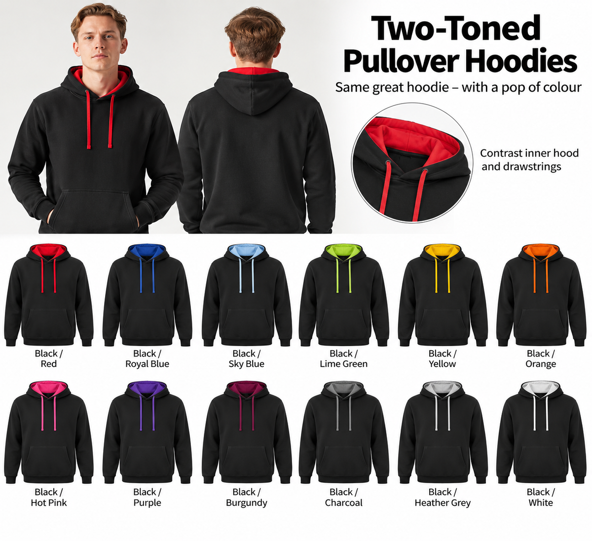 Custom JH003 Cotton Bulk Order Awdis Varsity Hoodie