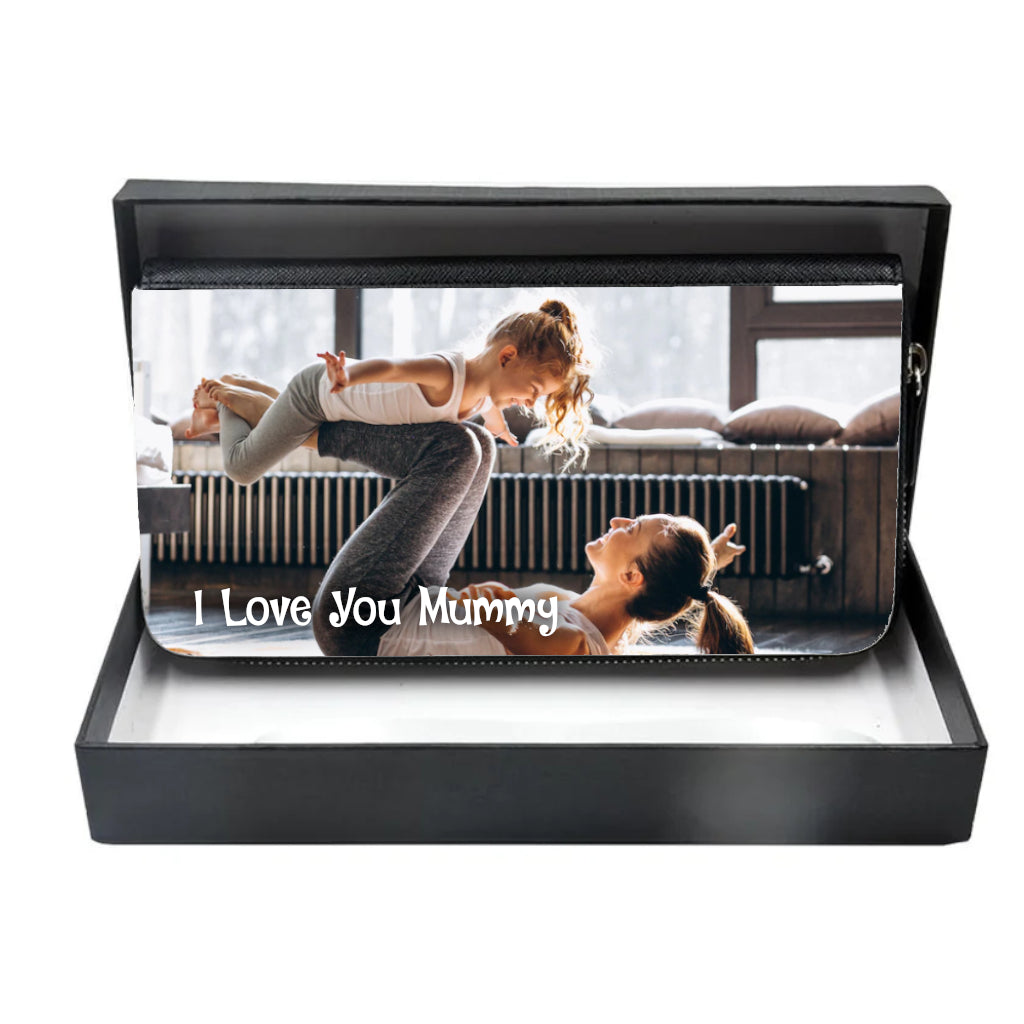 Personalised Picture Women's Large Leather Photo Purse