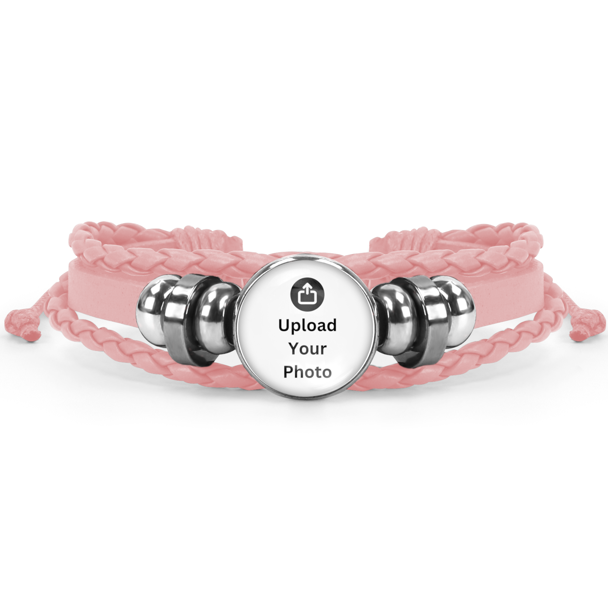 Personalised Pink Friendship Bracelet Photo Picture