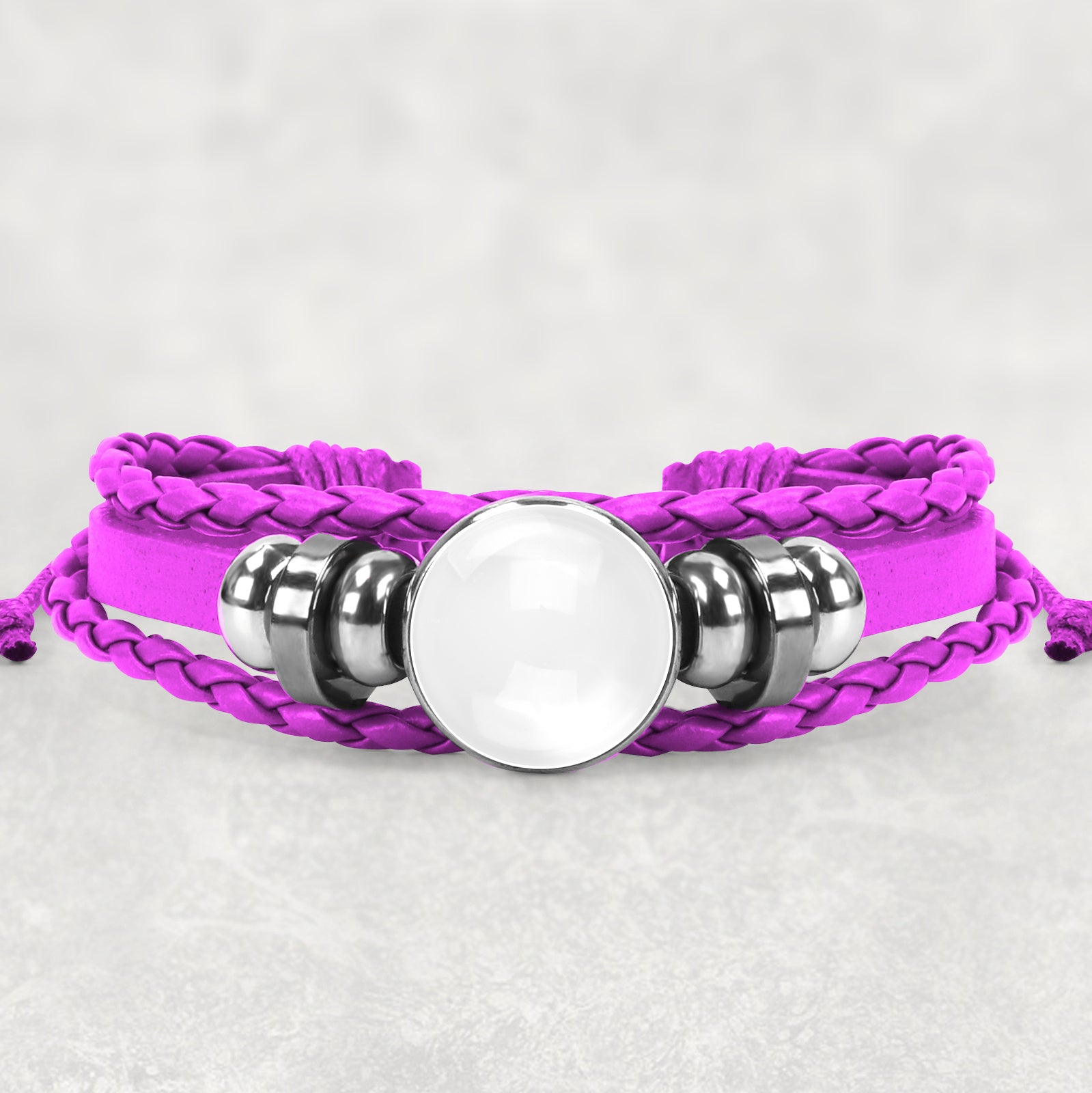 Personalised Pink Friendship Bracelet Photo Picture