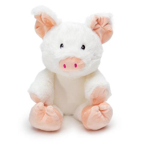 Personalised White Pig Animal Teddy Cuddle Toy