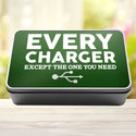 Charger Storage Rectangle Tin Every Charger But The One You Need - 6