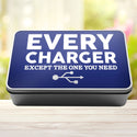 Charger Storage Rectangle Tin Every Charger But The One You Need - 11