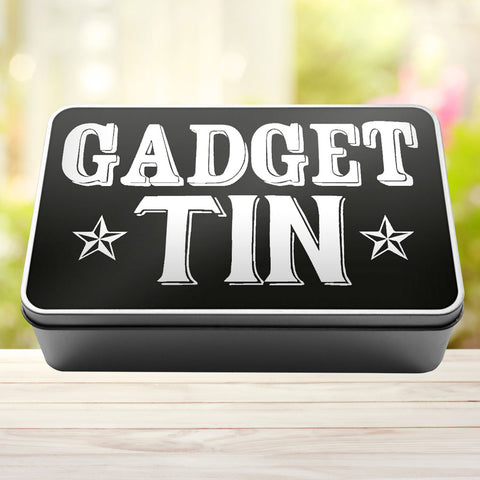 Buy black Gadget Tin Storage Rectangle Tin