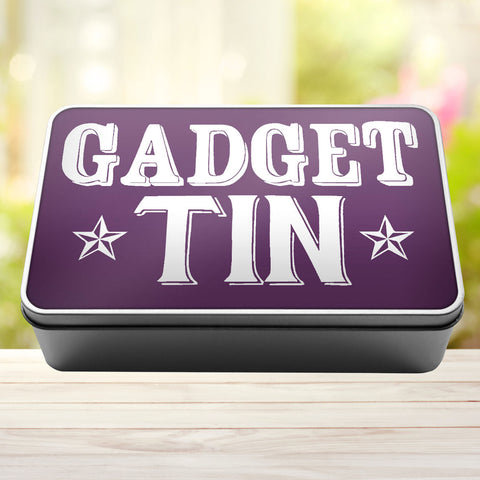 Buy purple Gadget Tin Storage Rectangle Tin