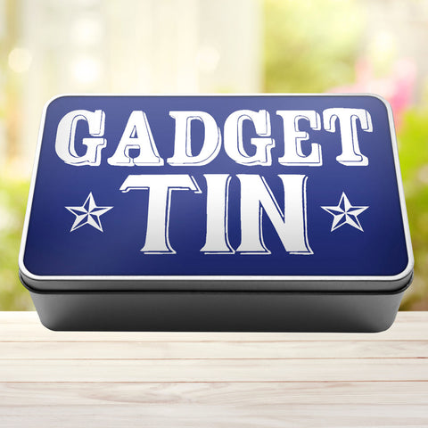 Buy royal-blue Gadget Tin Storage Rectangle Tin